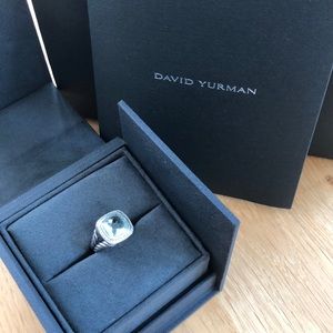 David Yurman Albion Ring Prasiolite 7.5